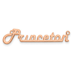 14k Rose Gold Underlined Name Plate - 6