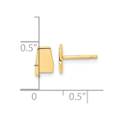 14KY Alabama State Earrings