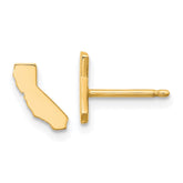 14KY California State Earrings