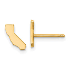 14KY California State Earrings