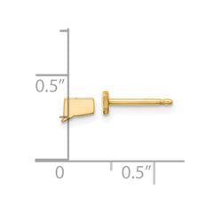 14KY Connecticut State Earrings
