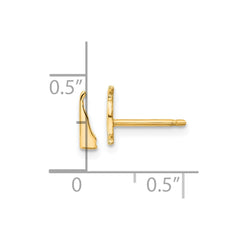 14KY Delaware State Earrings