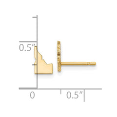 14KY Idaho State Earrings