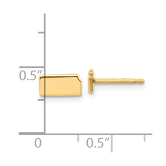 14KY Kansas State Earrings