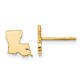 14KY Louisiana State Earrings