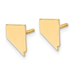 14KY Nevada State Earrings