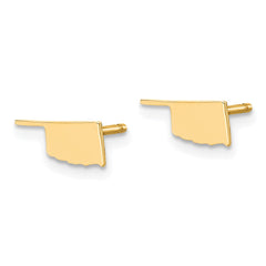 14KY Oklahoma State Earrings