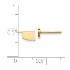 14KY Oklahoma State Earrings