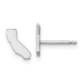 14KW California State Earrings