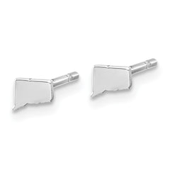 14KW Connecticut State Earrings