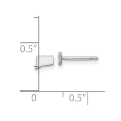 14KW Connecticut State Earrings