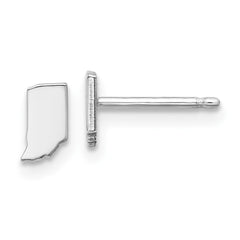 14KW Indiana State Earrings