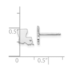 14KW Louisiana State Earrings