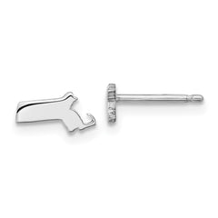 14KW Massachusetts State Earrings