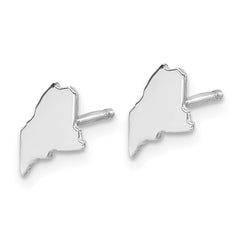 14KW Maine State Earrings