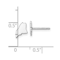 14KW Maine State Earrings