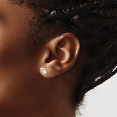 14KW Michigan State Earrings