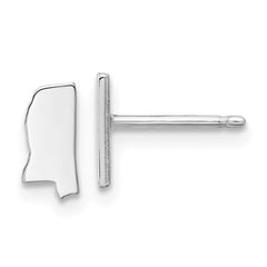 14KW Mississippi State Earrings