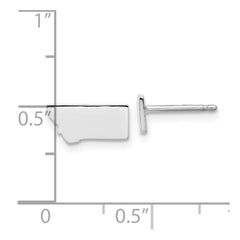 14KW Montana State Earrings