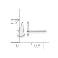 14KW New Hampshire State Earrings
