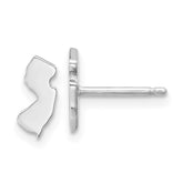 14KW New Jersey State Earrings