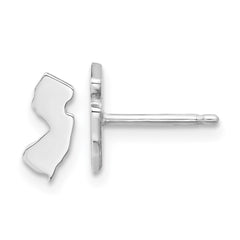 14KW New Jersey State Earrings