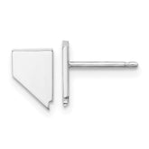 14KW Nevada State Earrings