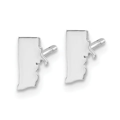 14KW Rhode Island State Earrings