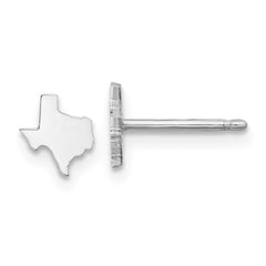 14KW Texas State Earrings