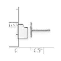 14KW Utah State Earrings