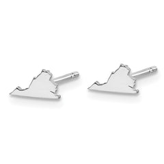 14KW Virginia State Earrings