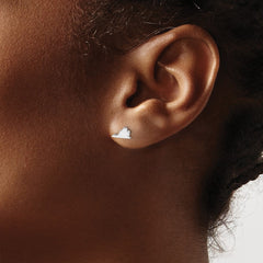 14KW Virginia State Earrings