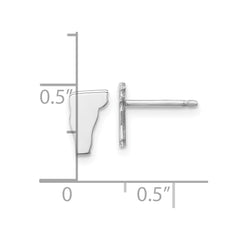 14KW Vermont State Earrings
