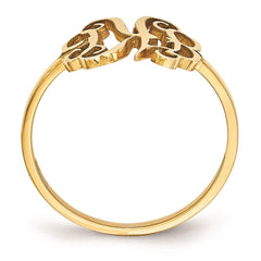 14k Yellow Gold Monogram Ring - 3