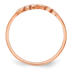 14k Rose Gold Name Plate Ring