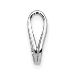 14k White Gold Complete 2.8mm AAA Diamond Teardrop-Shape Slide Fits up to 2mm Regular/6mm Fancy or Reversible Omega