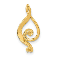 14k 5.5mm White Round Freshwater Cultured Pearl A Diamond Pendant