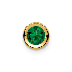 14k 5mm Mount St. Helens bezel pendant