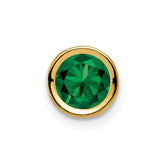 14k 6mm Mount St. Helens bezel pendant - 2