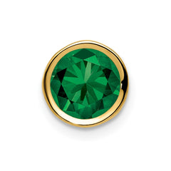 14k 7mm Mount St. Helens bezel pendant