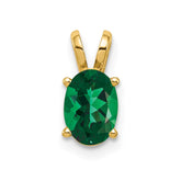 14k 7x5mm Oval Mount St. Helens pendant