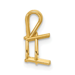 14k 8x5 Pear Pendant Mounting