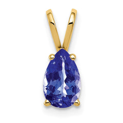 14k 8x5mm Pear Tanzanite Pendant