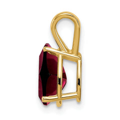 14k 9x6mm Pear Garnet pendant