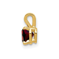 14k Garnet pendant - 2