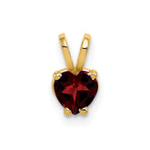 14k Garnet pendant - 2