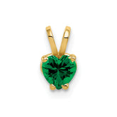 14k 5mm Heart Mount St. Helens pendant