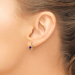 14k 6mm Heart Amethyst pendant