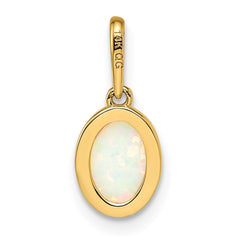 14k Lab Created Opal Pendant