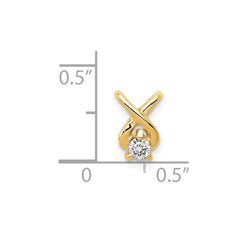 14k Complete 2.9mm AAA Diamond Chain Slide